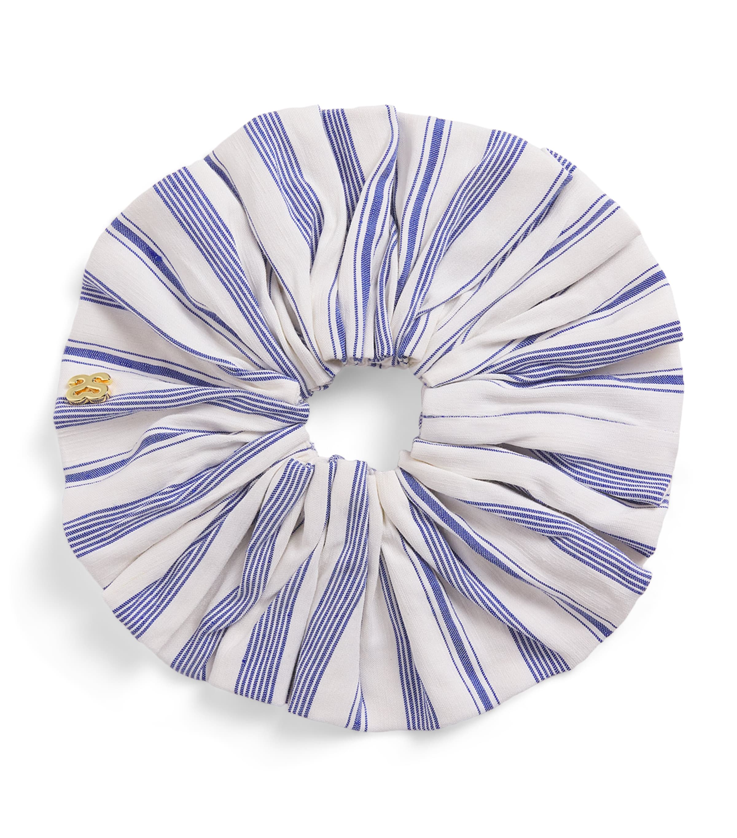 Sandro Striped Scrunchie In Blue