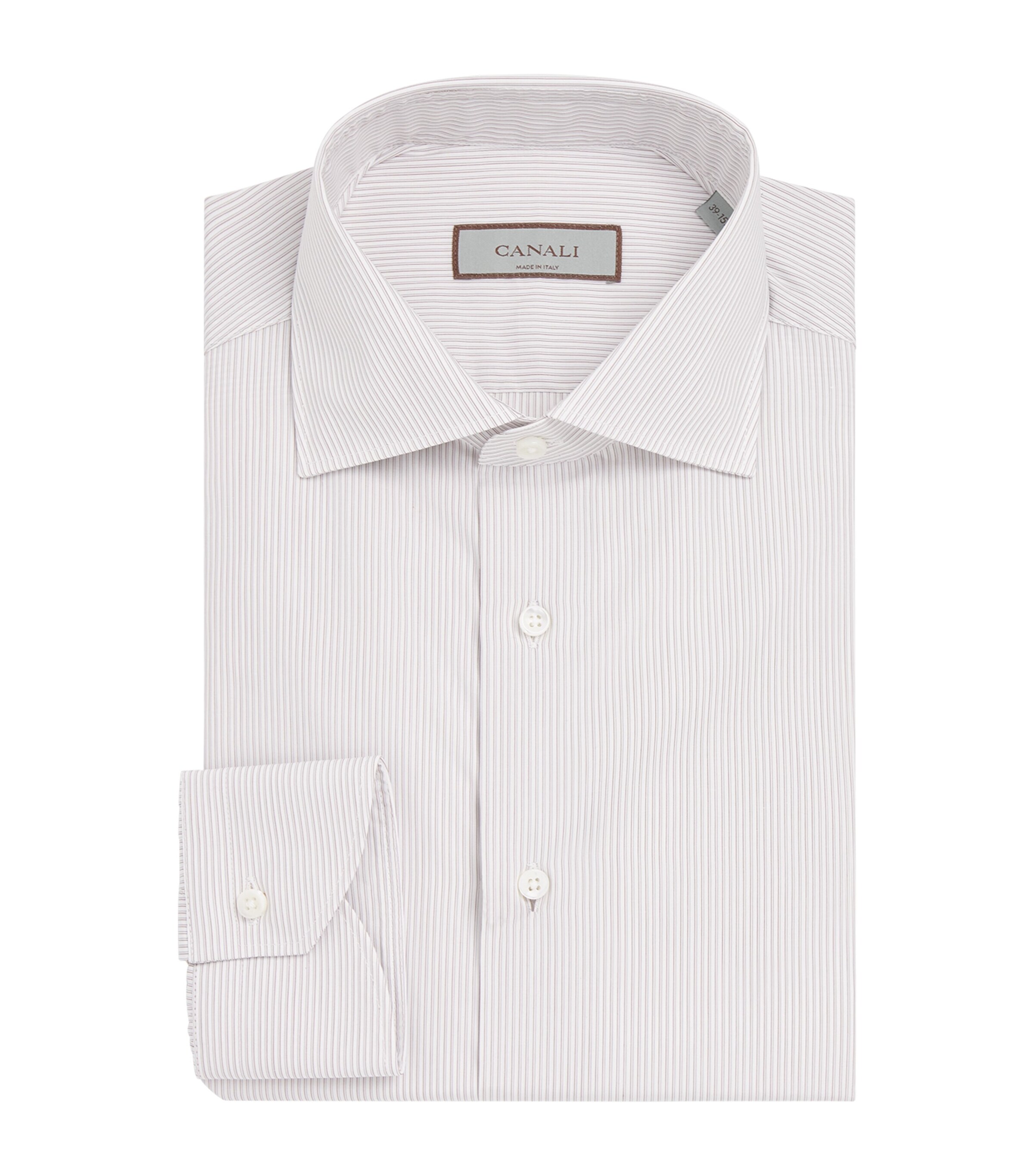 Canali Cotton Stripe Shirt | Men Clothing | Shirts | Formal Shirts | Designers | Canali | Partywear | Mens | Eveningwear