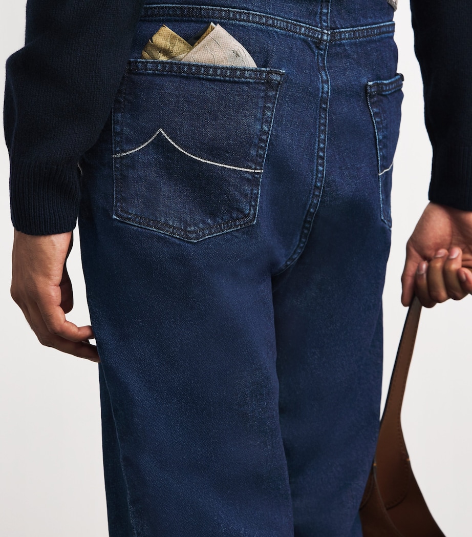 Stretch-Cotton Sean Relaxed Jeans 100D Image 6