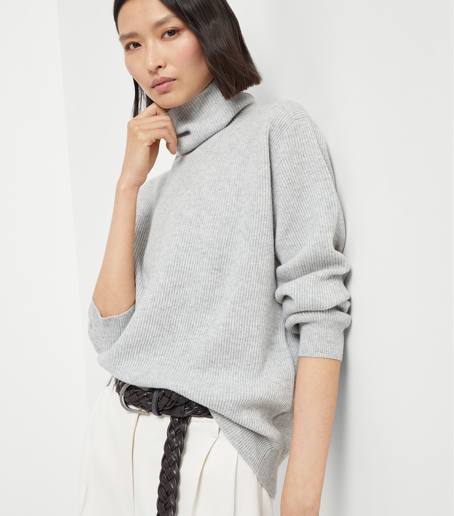 Cashmere High-Neck Sweater C072 Image 5