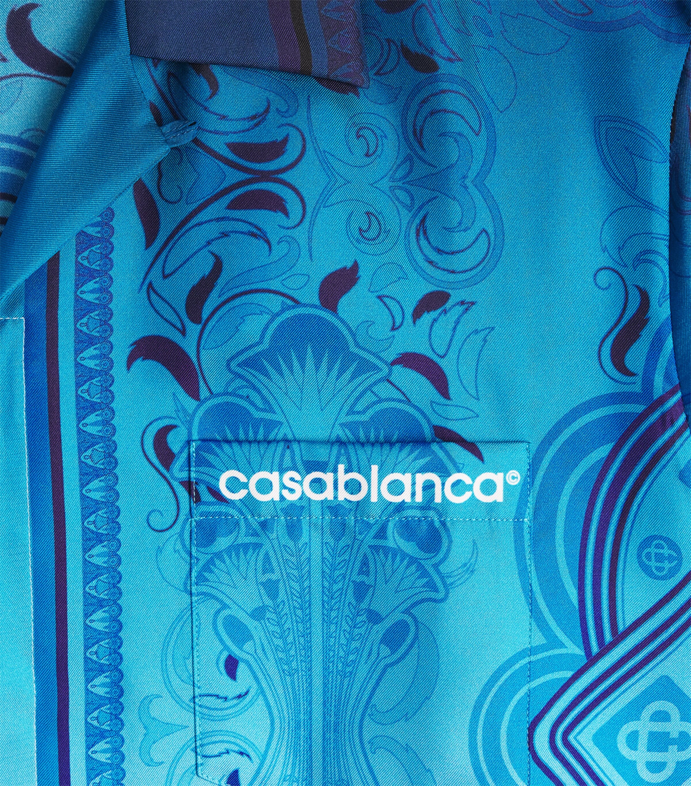 Casablanca Mens Silk Egyptian Rug Shirt Egyption Rug Image 6