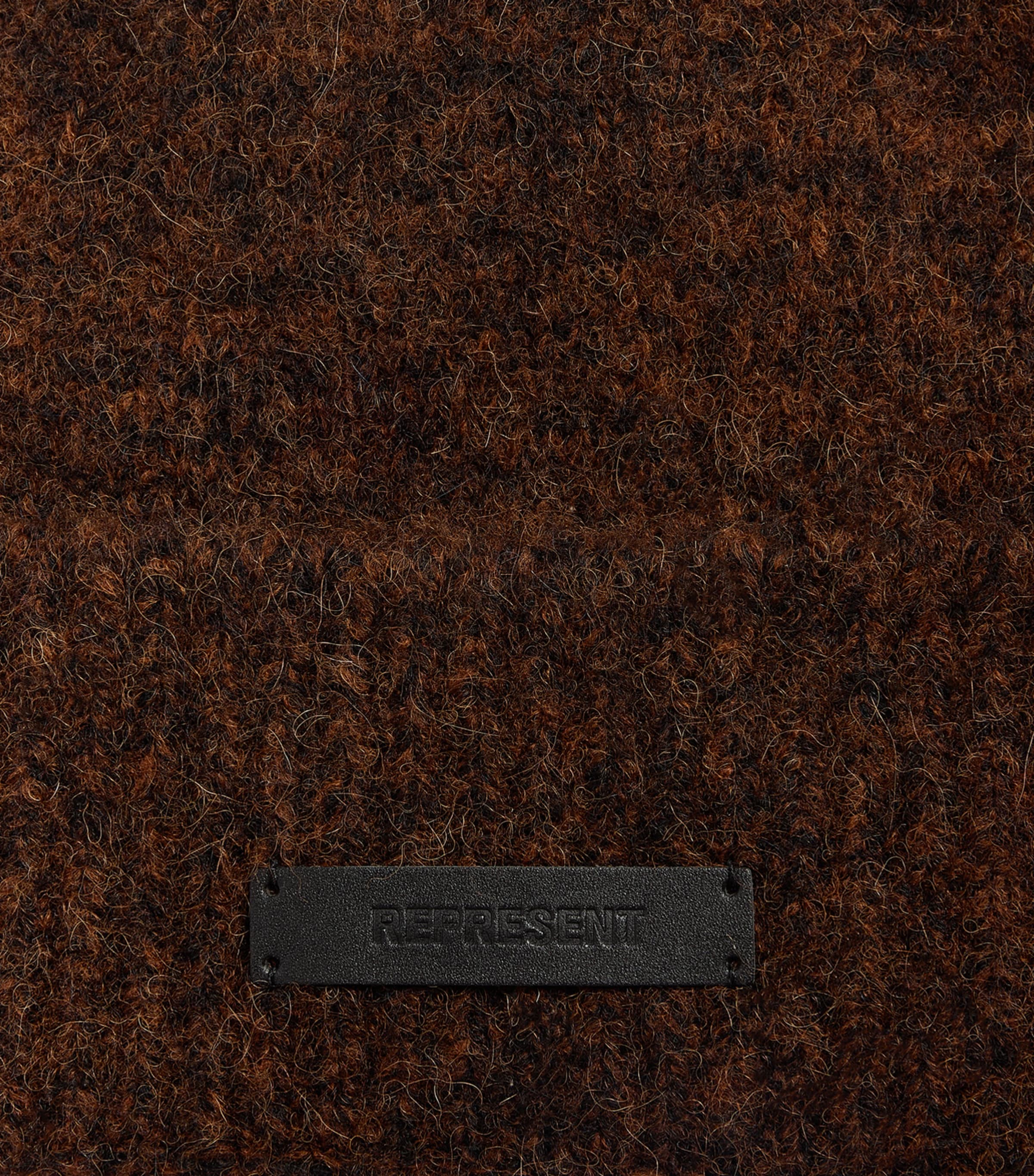 Represent Wool-Blend Logo Beanie Tobacco Image 3