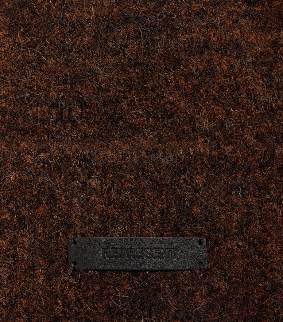 Represent Wool-Blend Logo Beanie Tobacco Image 3