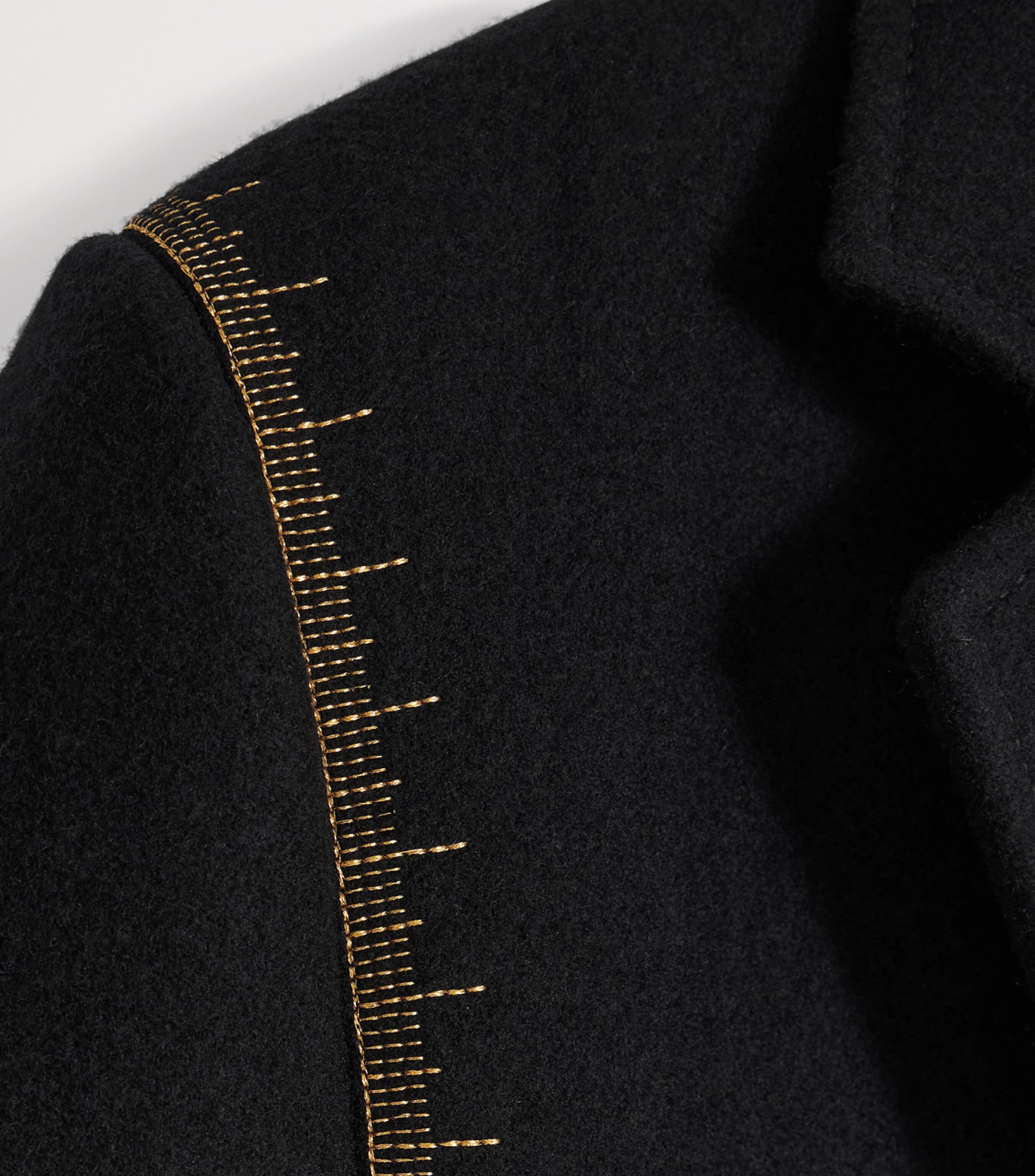 Schiaparelli Womens Virgin Wool Measuring Tape Cape Black Image 6