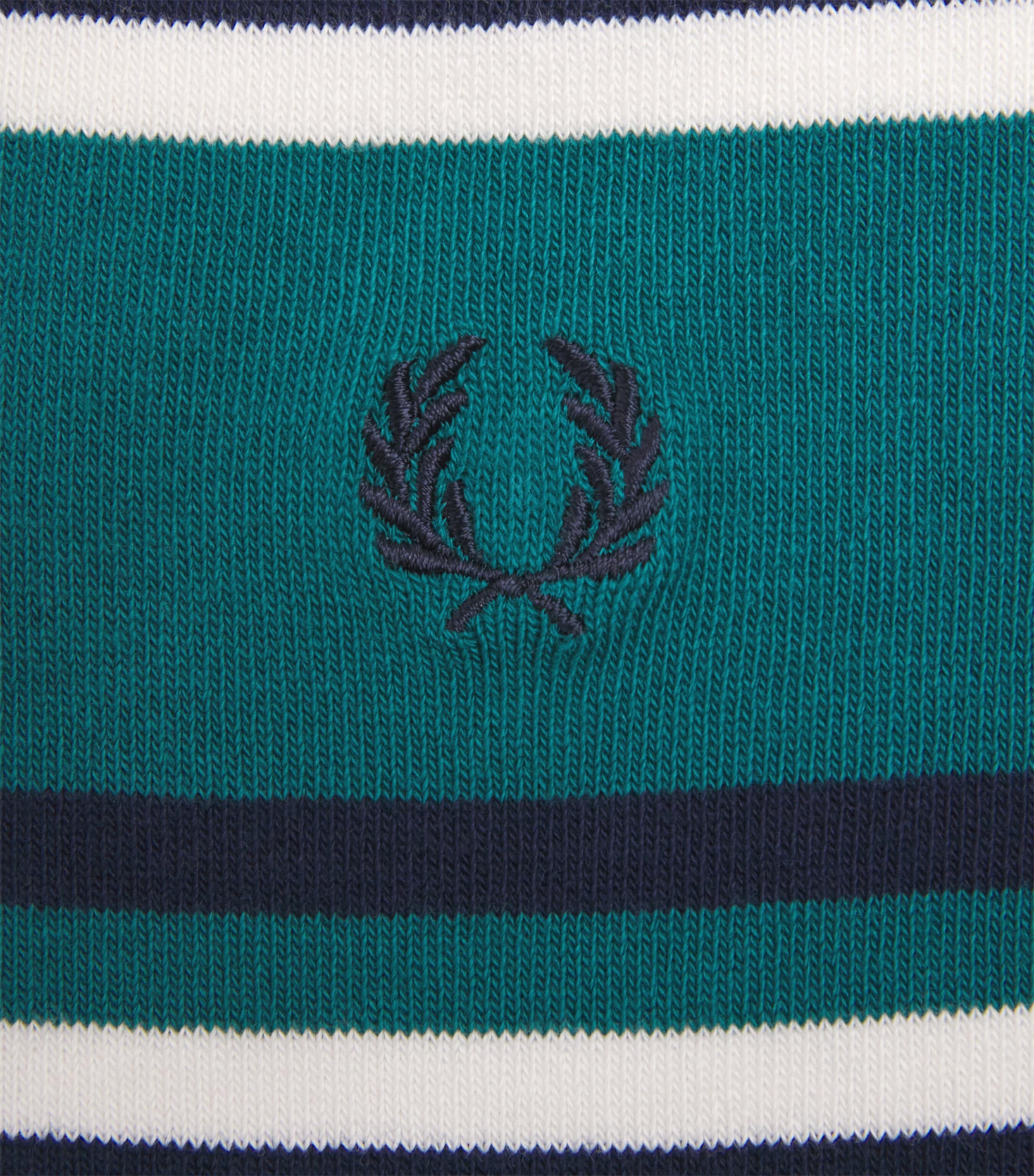 Fred Perry Mens Cotton-Blend Tennis Stripe Socks Tennis Blue Image 2