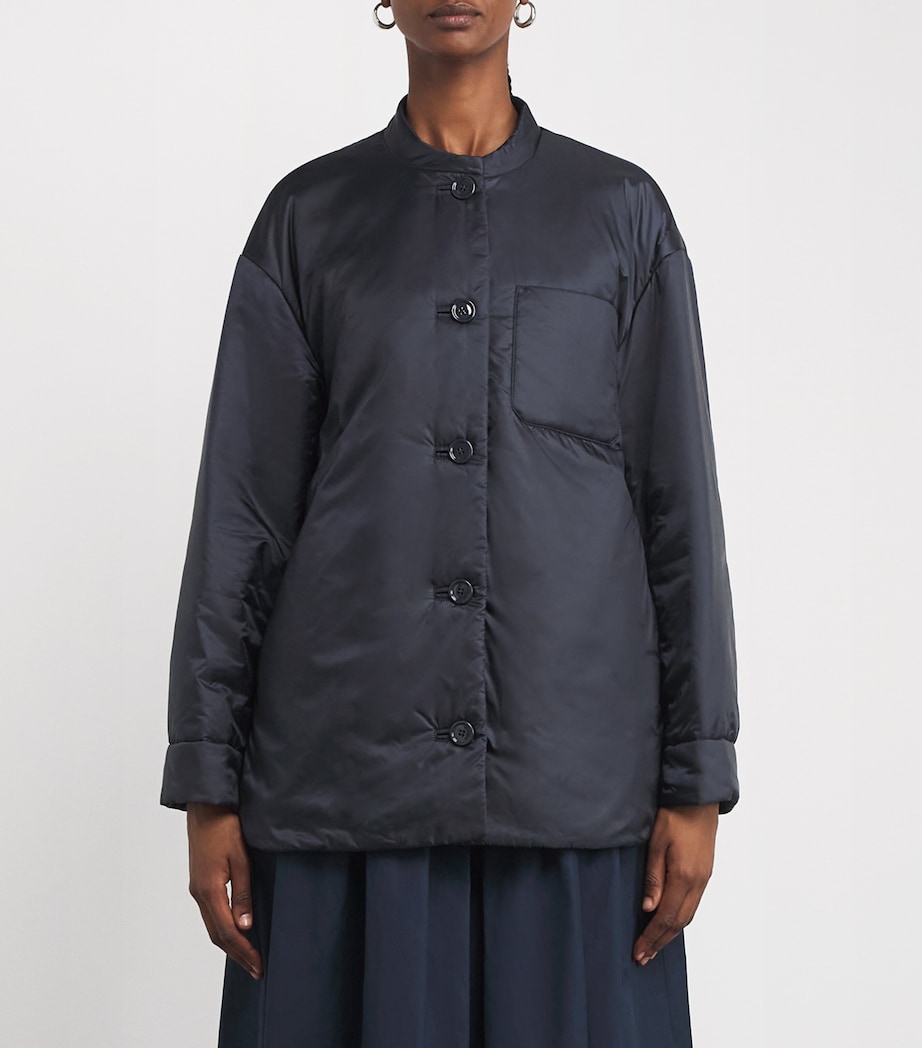 Satin Padded Jacket MIDNIGHTBLUE Image 3