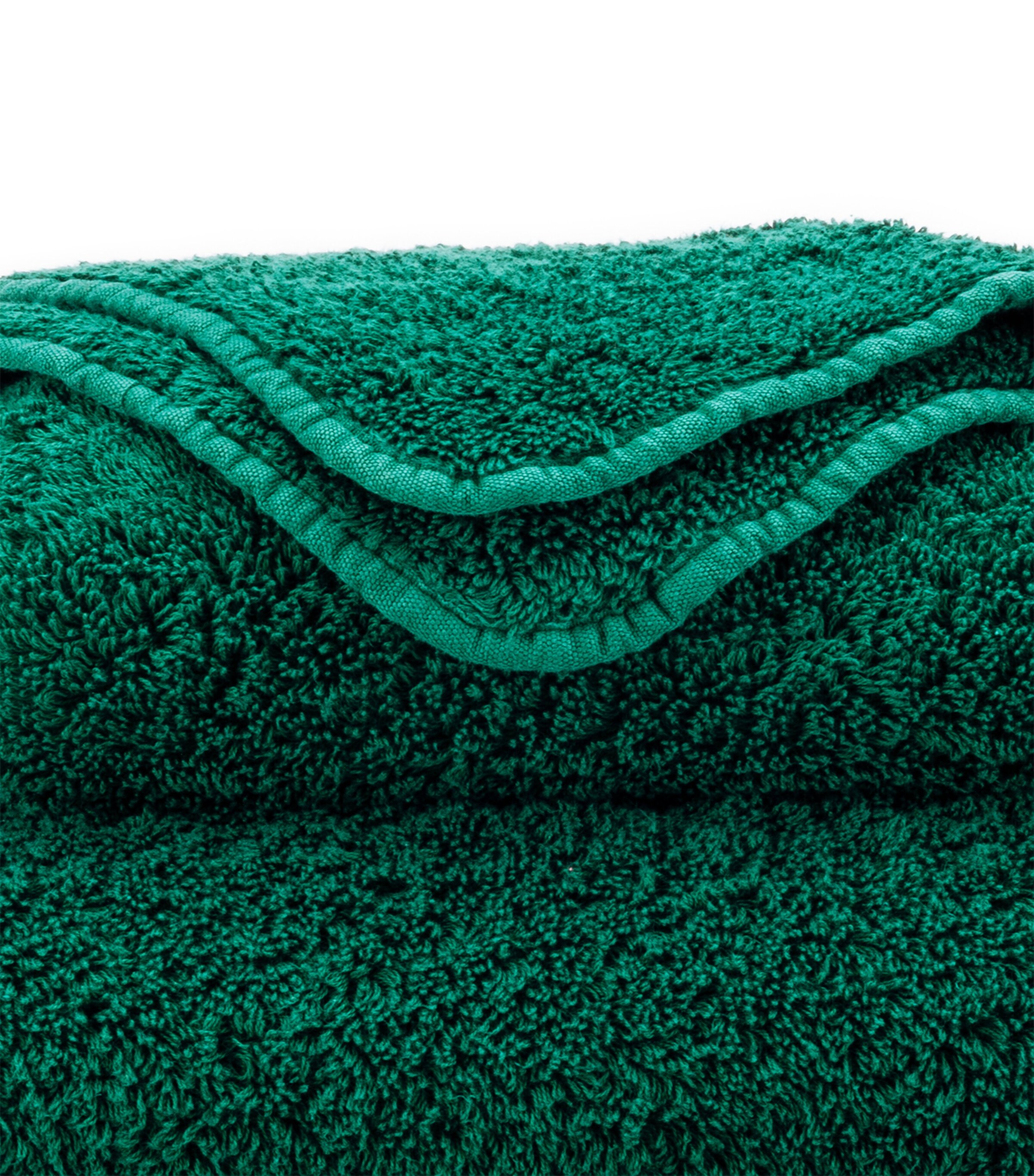 Abyss & Habidecor Egyptian Cotton Super Pile Bath Sheet (105cm x 80cm) British Green Image 3