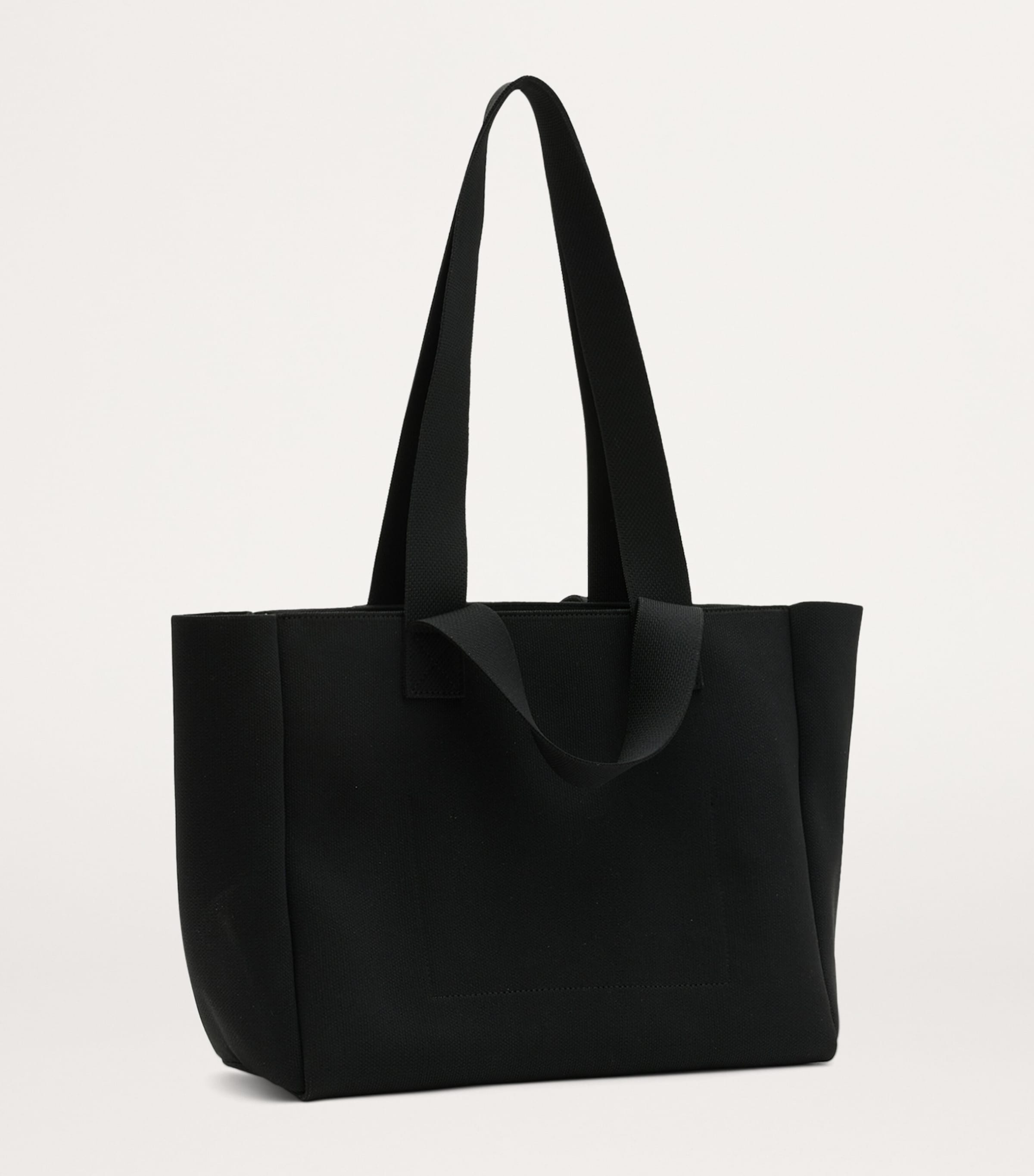 AllSaints Medium Izzy Logo Tote Bag Black Image 2