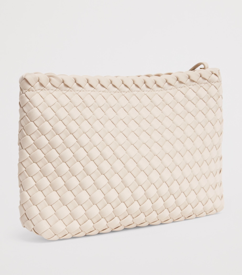 Harrods Neoprene Woven Pouch Ivory Image 2