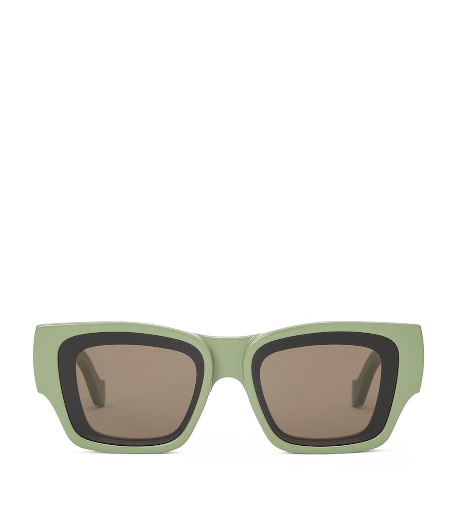 x Paula's Ibiza Front Lenses Square Sunglasses GREY GREEN Image 1