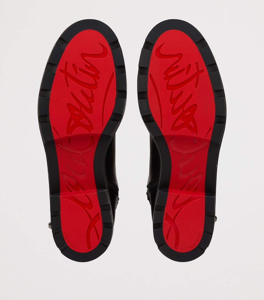 Dianouchette Lug Leather Ankle Boots BK01 Image 5