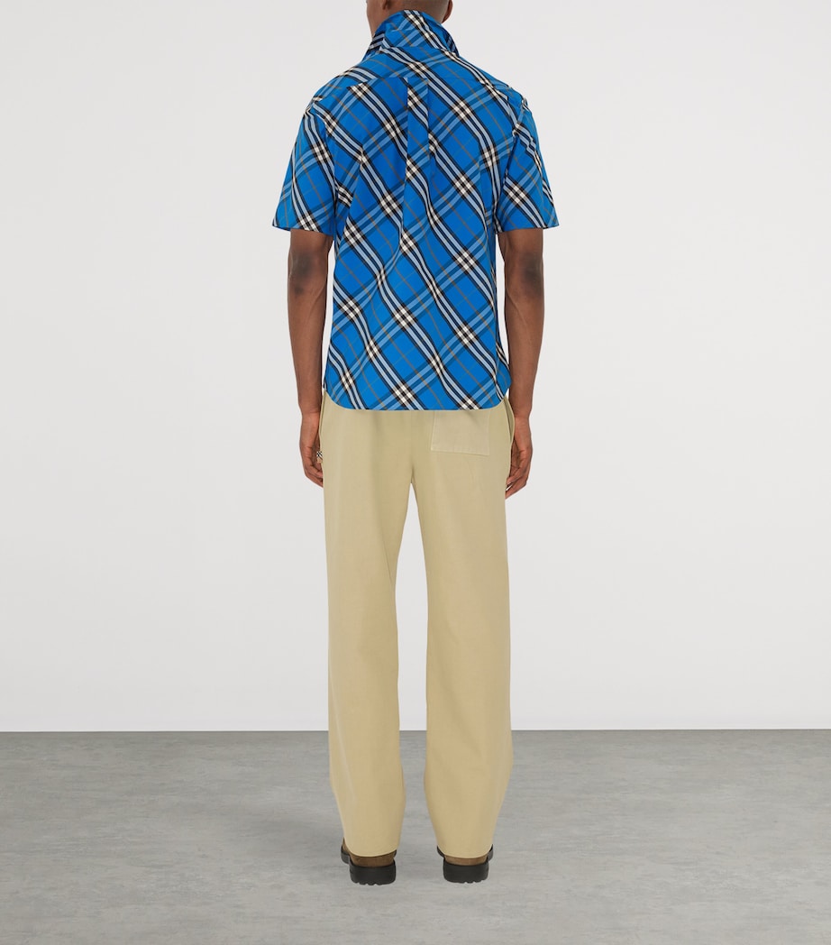 Cotton Check Short-Sleeve Shirt HYACINTH IP CHECK Image 3