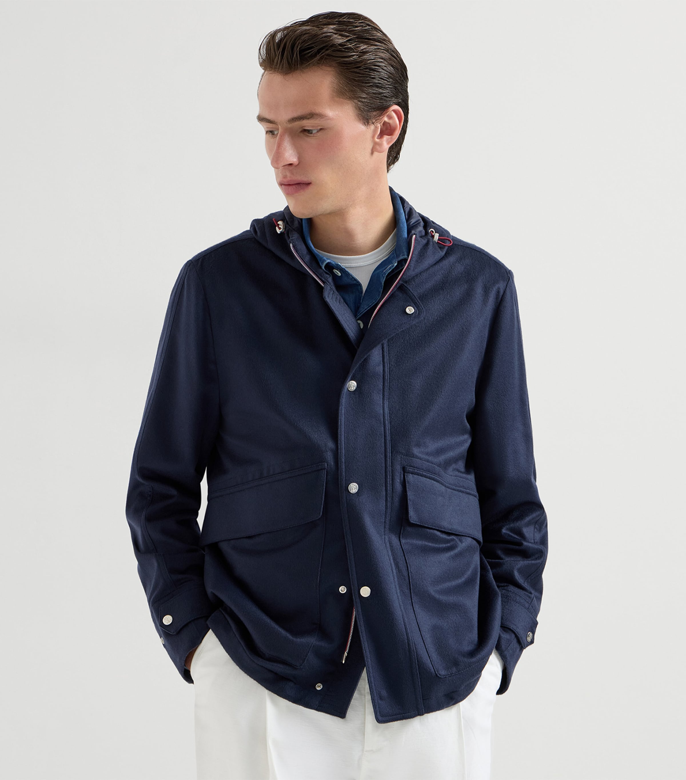 Cashmere Hooded Jacket CU926 Image 3