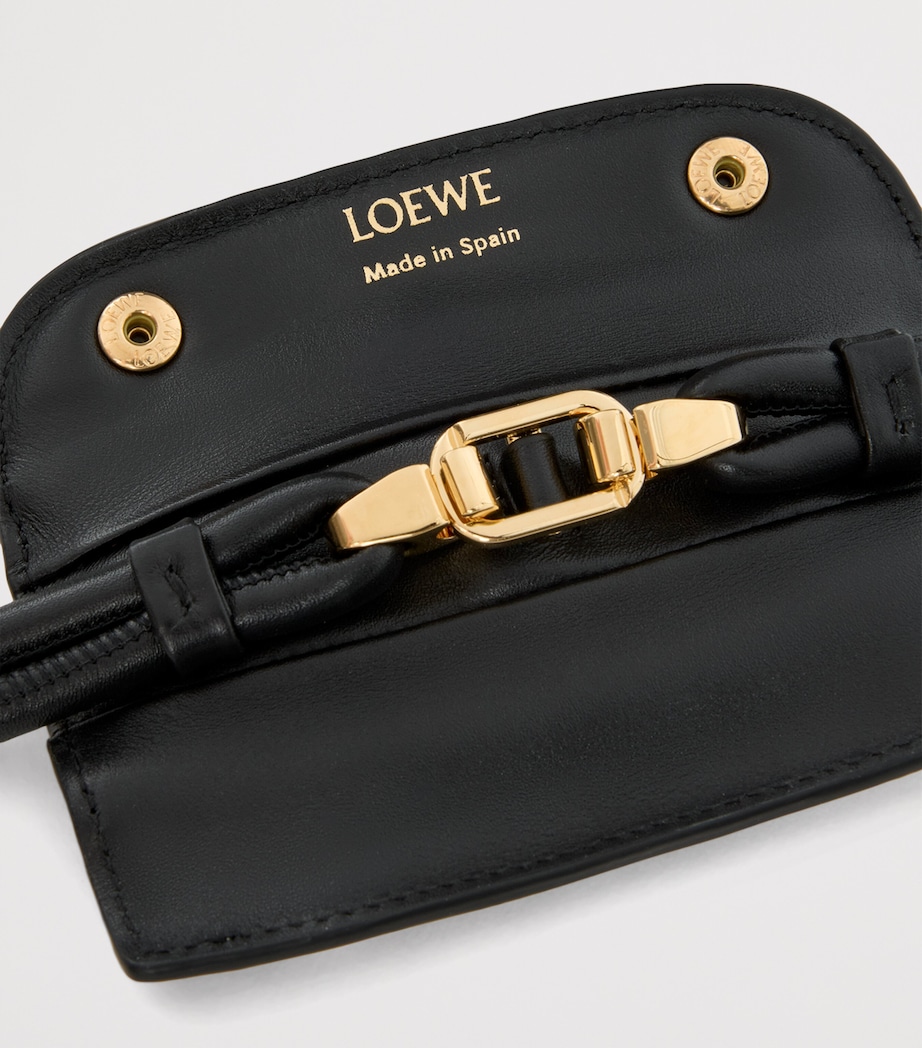 x Albers Medium Leather Madrid Shoulder Bag BLACK/BURGUNDY Image 13