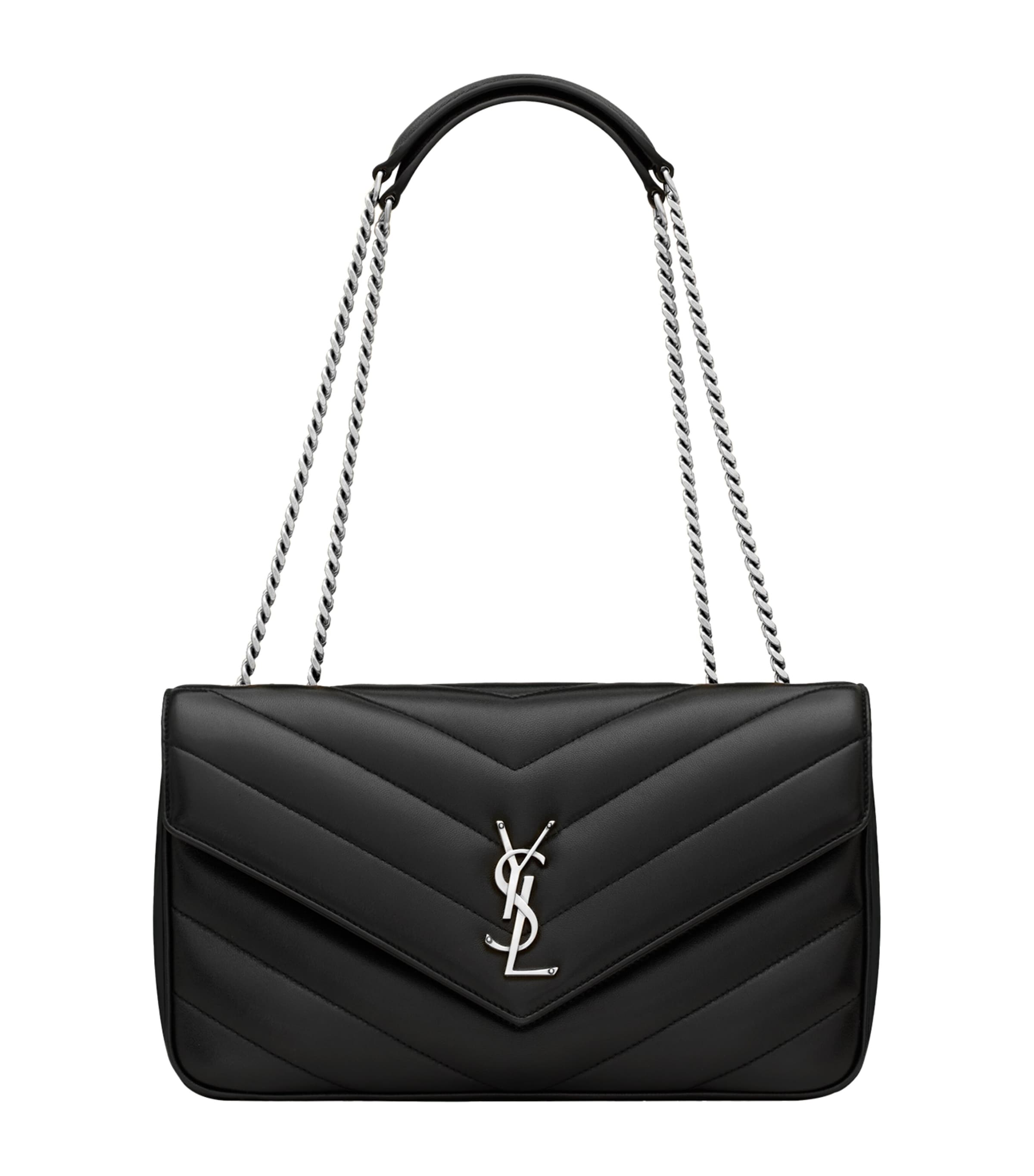 Saint Laurent Medium Matelassé Lambskin Loulou Shoulder Bag
