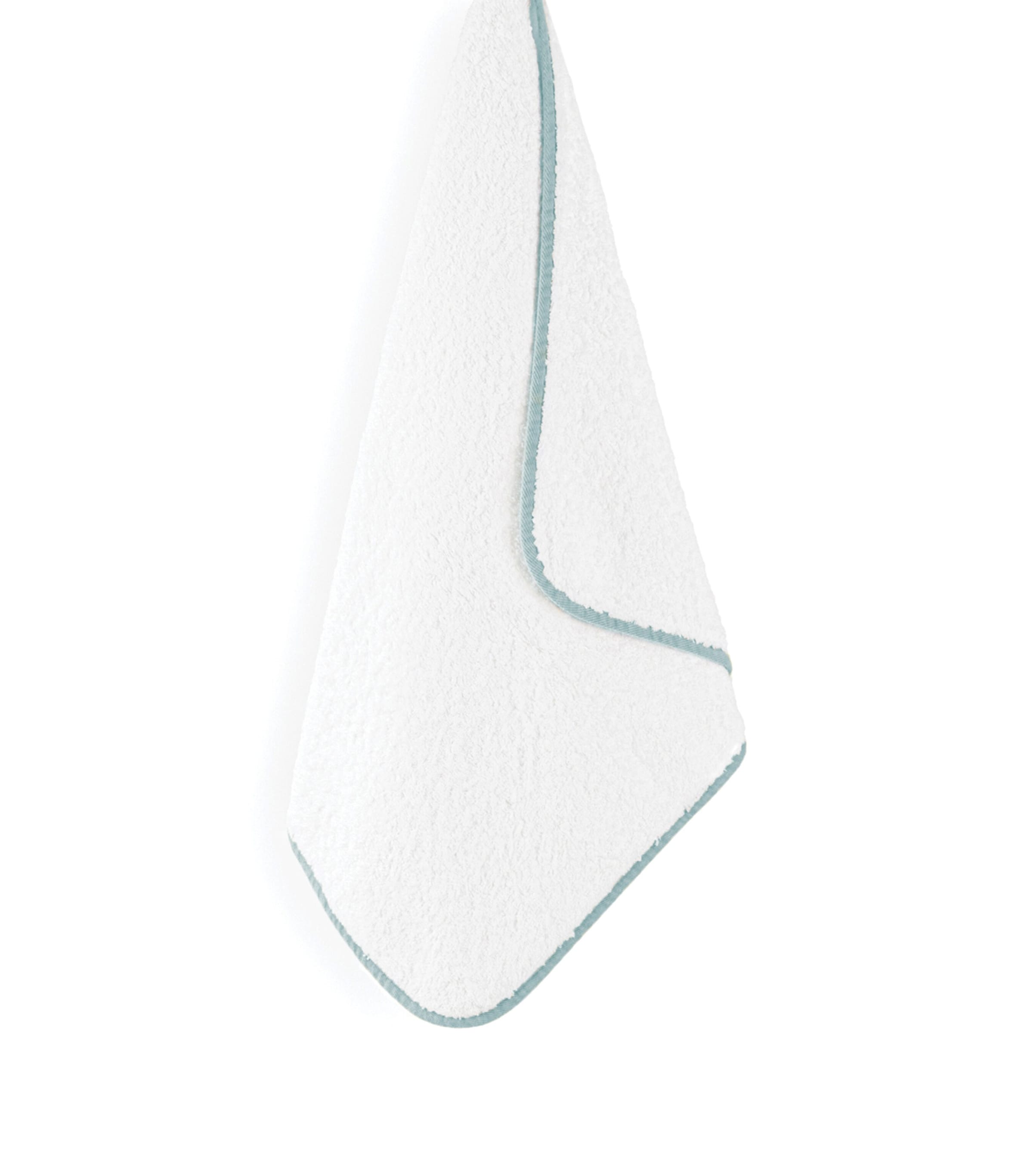 GRACCIOZA Egyptian Cotton Portobello Washcoth (30cm x 30cm) White/seamist Image 2