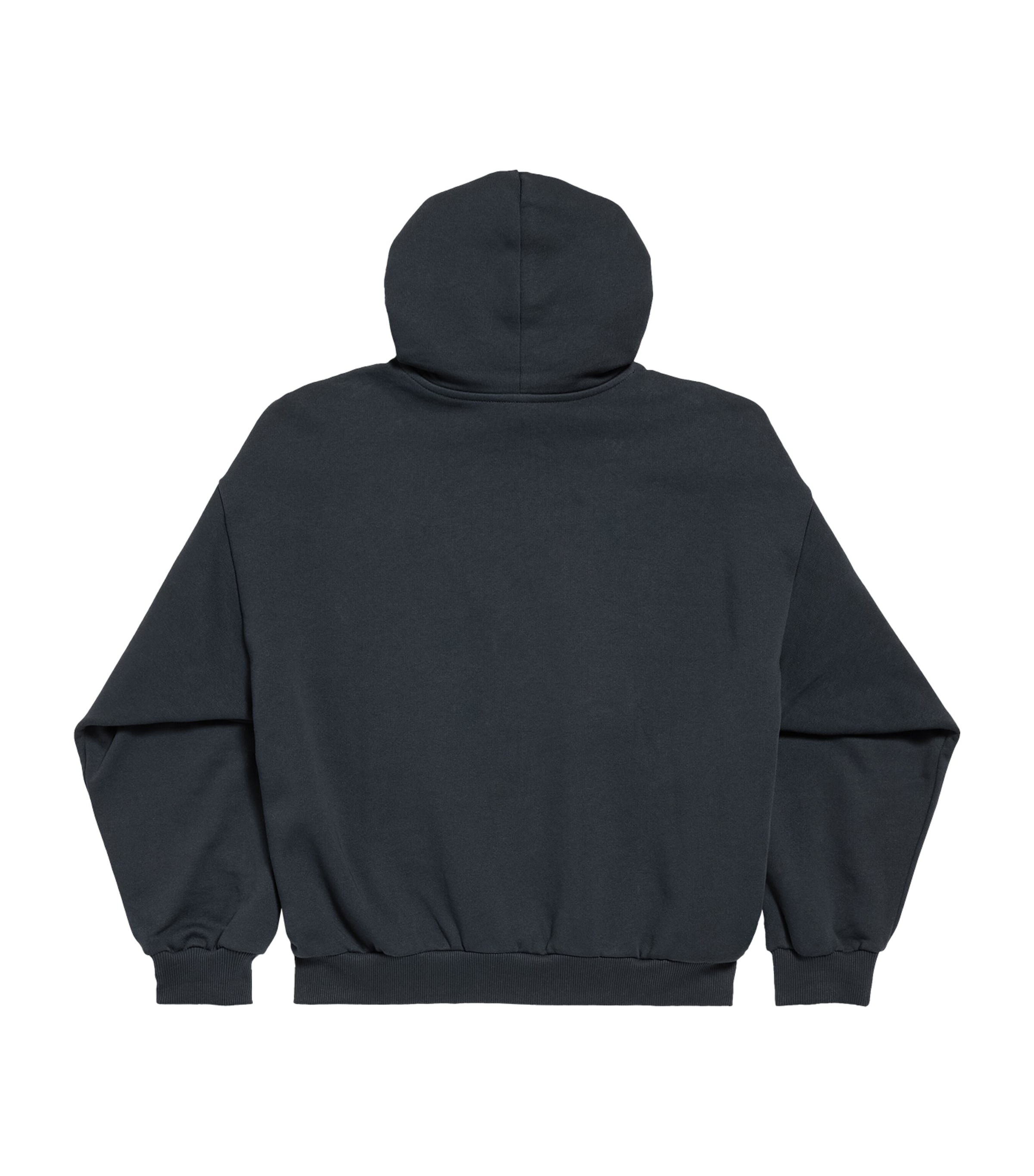 送料込+BALENCIAGA+Human Being Shifted ジップアップ Hoodie Men's Human Being Shifted Zip-up Hoodie in Smoke Grey
