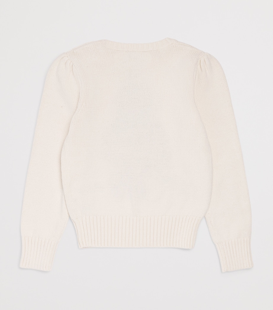 Ralph Lauren Kids Polo Bear Sweater (2-7 Years) Estate Cream Image 2