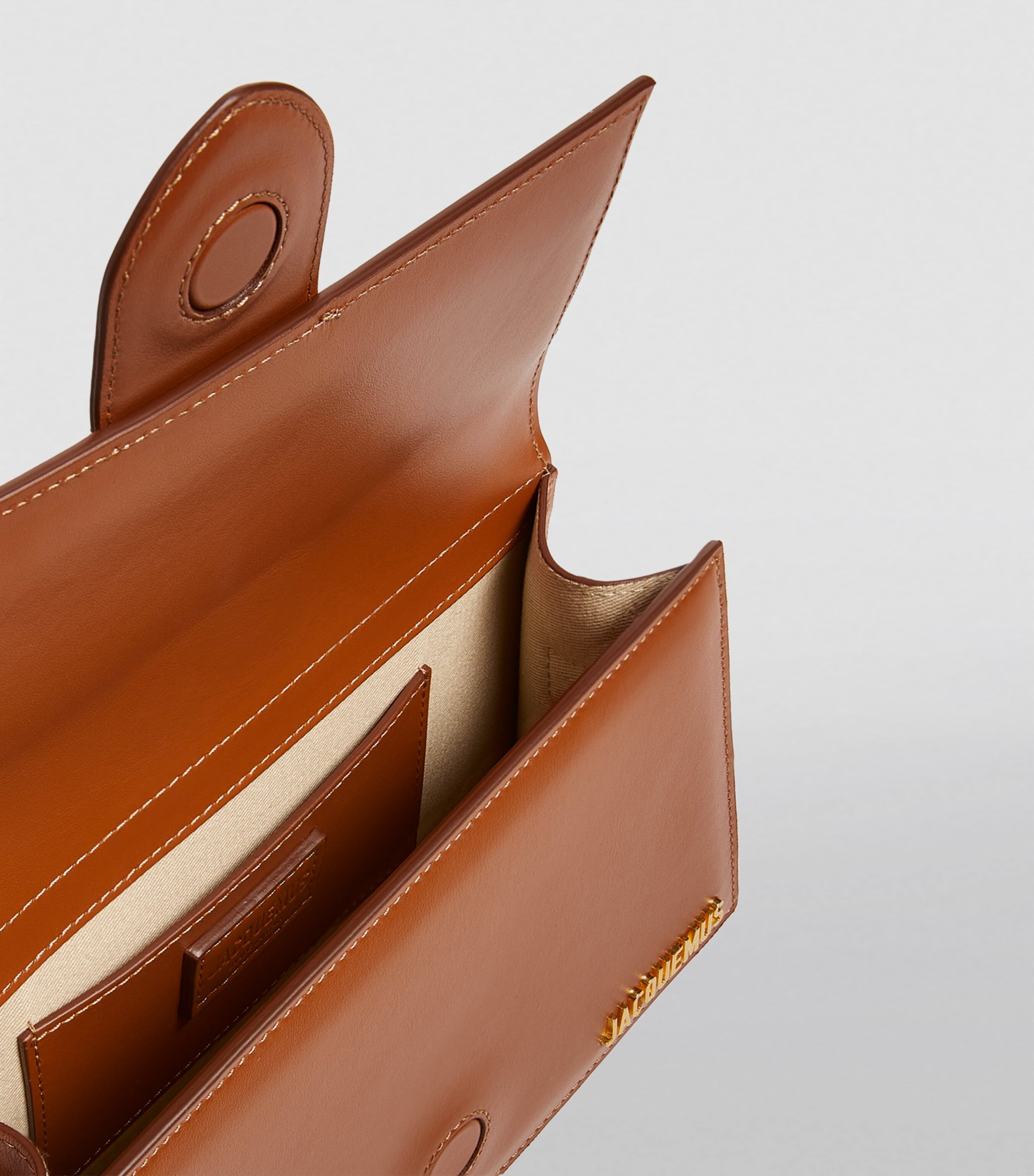 Jacquemus Brown Leather Le Grand Bambino Top-Handle Bag