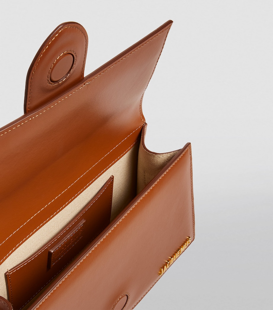 Leather Le Grand Bambino Top-Handle Bag LIGHT BROWN Image 6