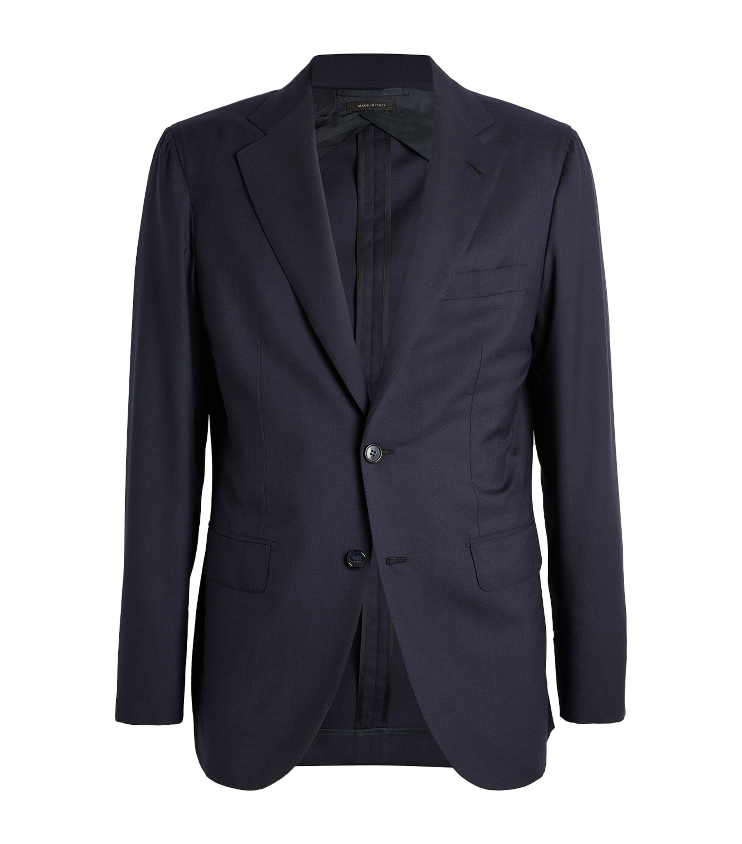 Brioni Wool-silk Plume Blazer In Blue
