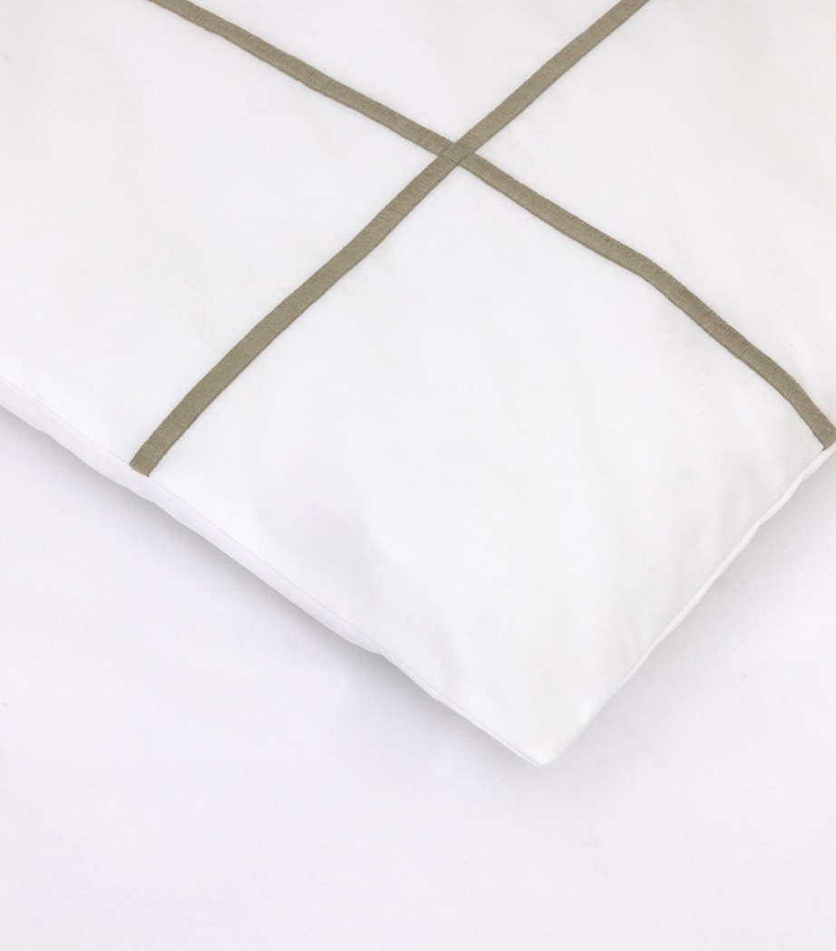 Yves Delorme Athena Double Duvet Cover (200cm x 200cm) Kaki Image 3