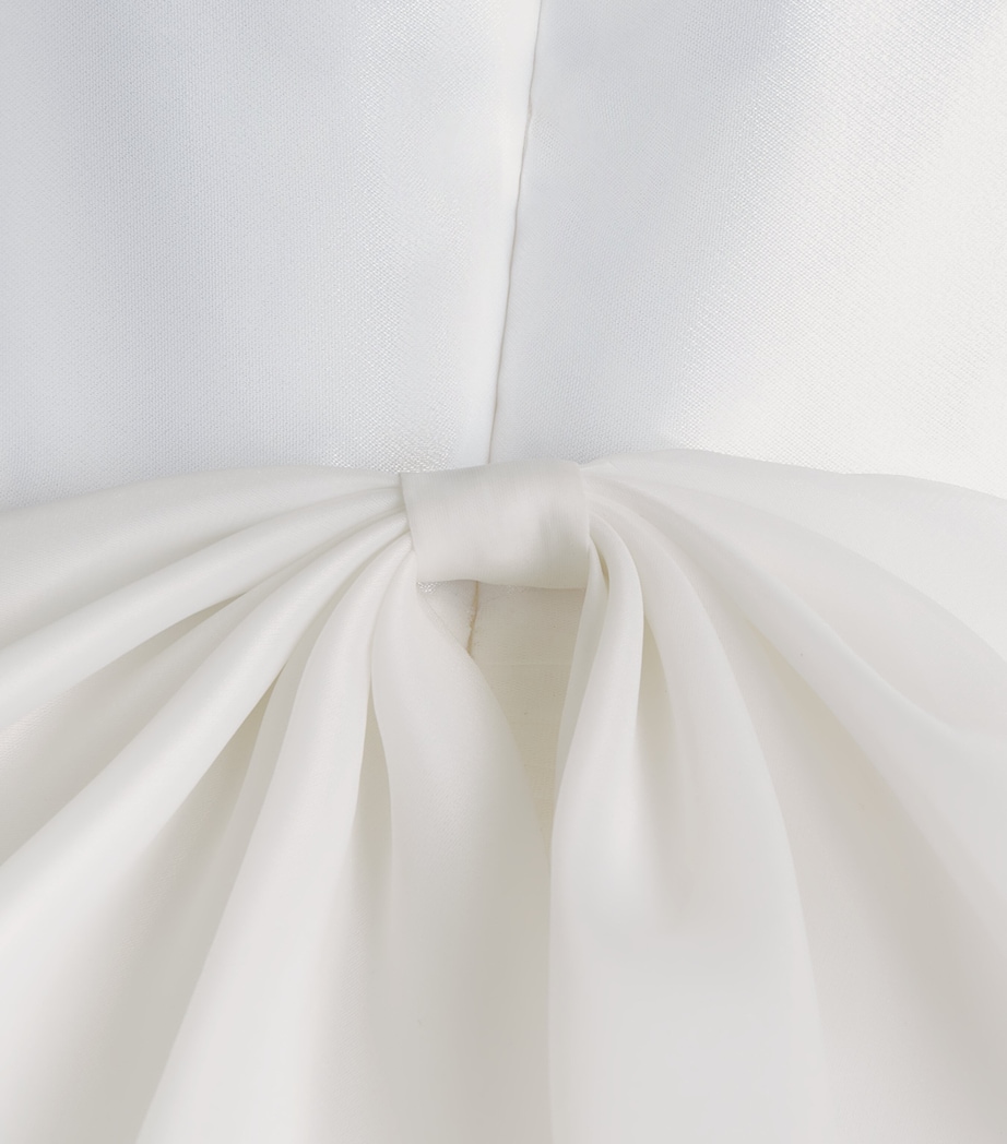 MAISON AVA Satin Embroidered Ceremony Dress (6-14 Years) White Image 3