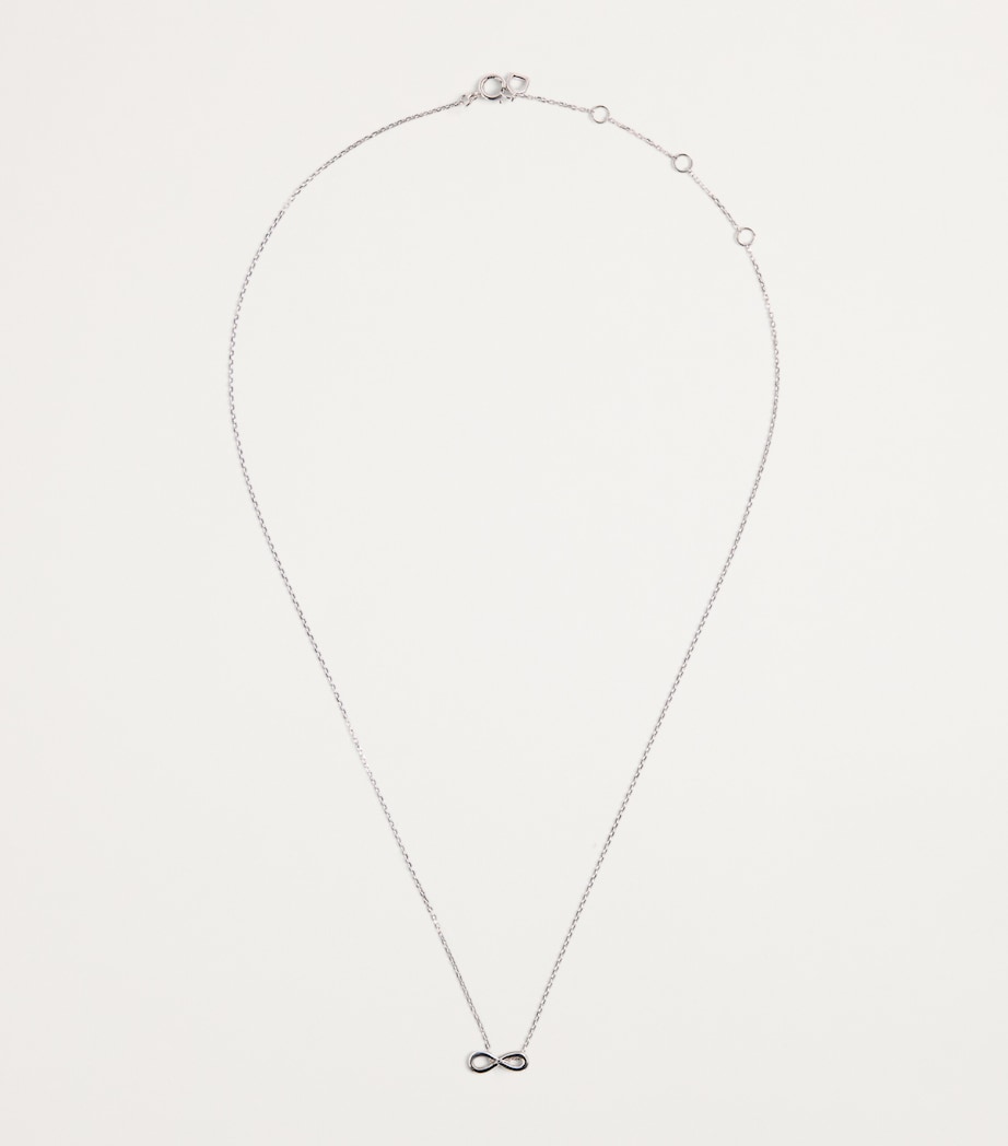 Astrid & Miyu White Gold Infinite Pendant Necklace White Gold Image 3