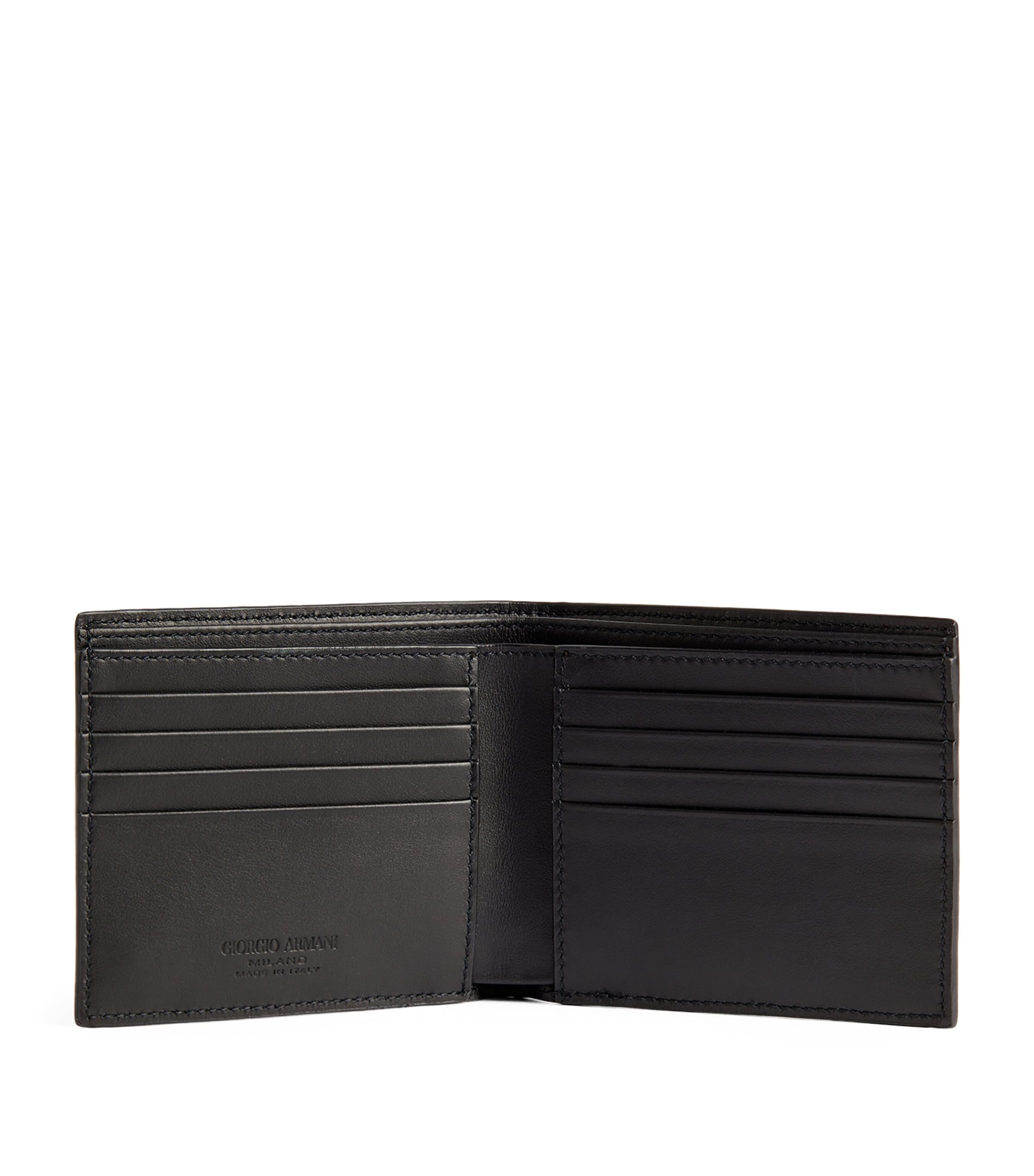 Leather Wave-Embossed Bifold Wallet 80001 Image 3