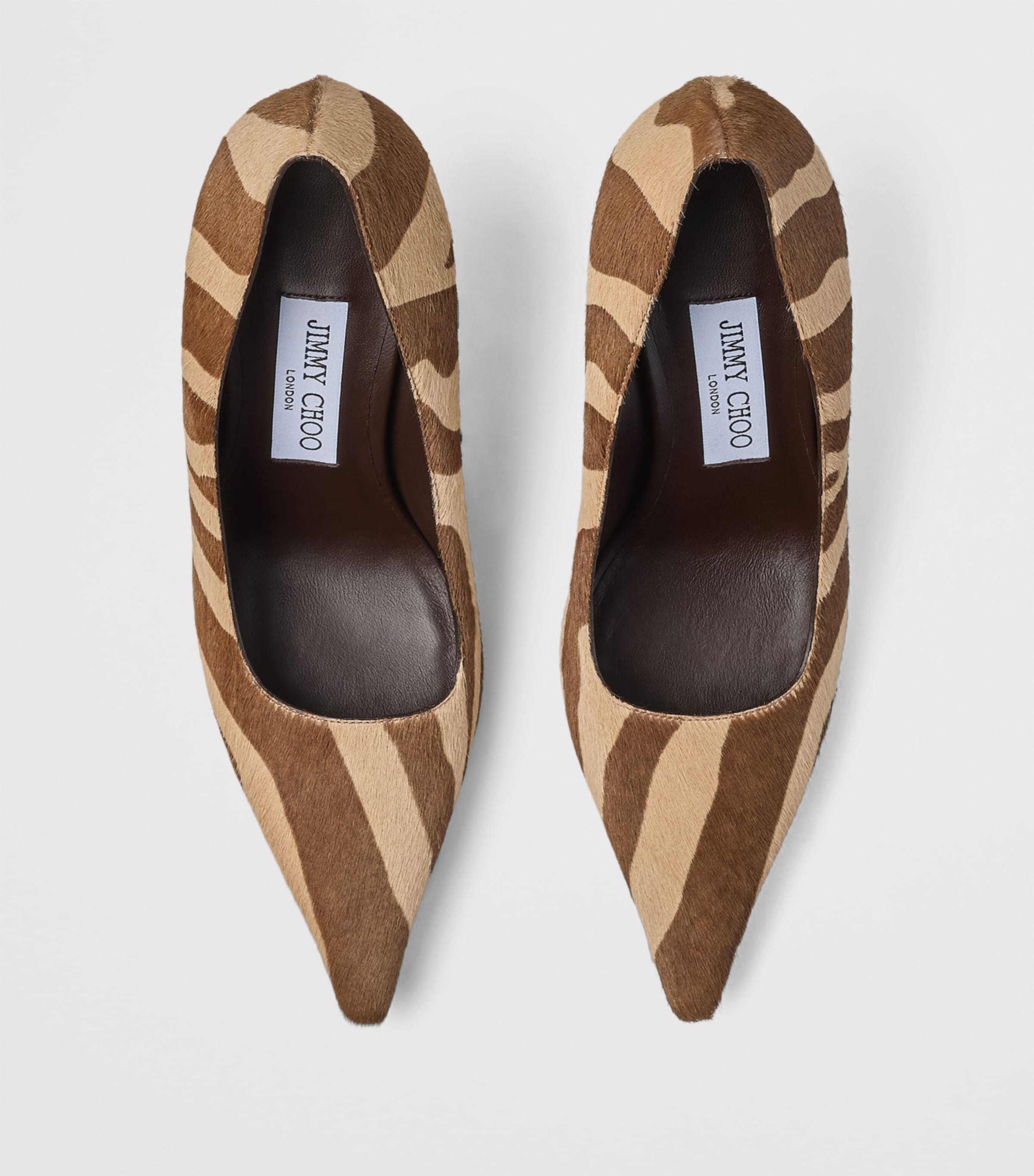 Zebra Print Ixia Pumps 80 CHOCOLATE MIX Image 3