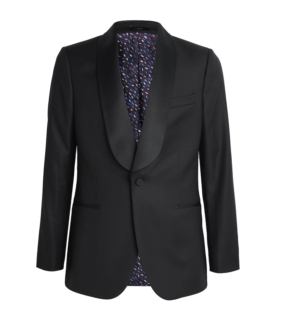 Velour Tailored Blazer 79_BLACK Image 1