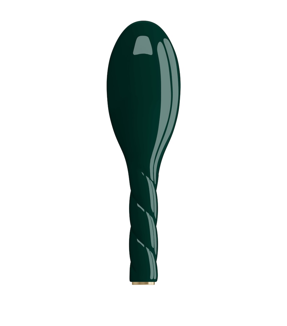 Small N.01 The Universal Shine and Care Hairbrush EMERALD GREEN Image 3