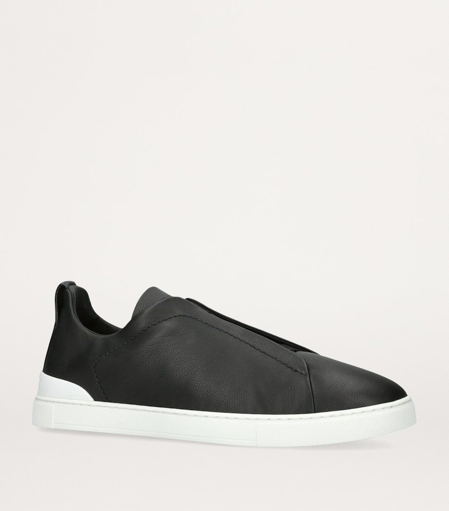 Shearling Triple Stitch SECONDSKIN Sneakers BLACK Image 3