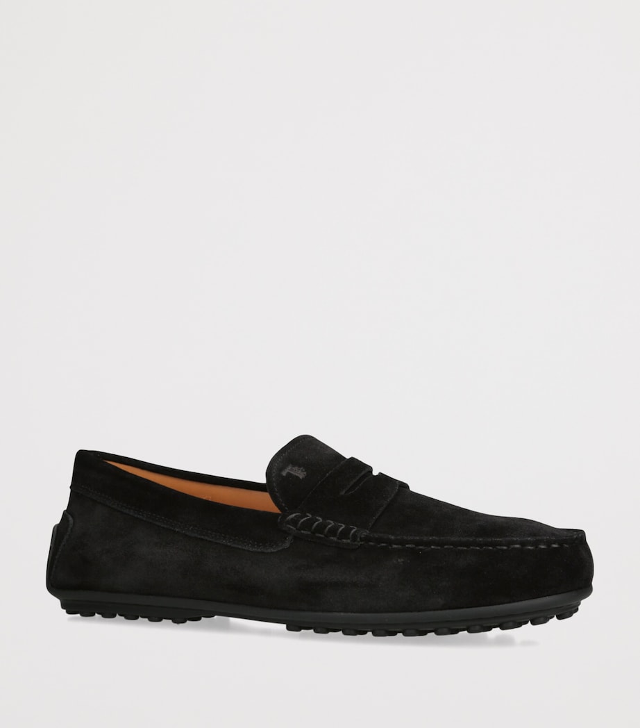 Suede City Gommino Loafers BLACK Image 3