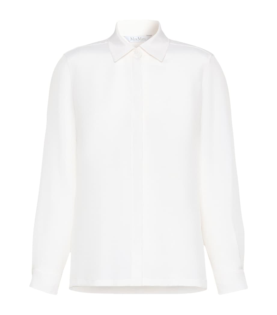 Max Mara Womens Silk Shirt White Image 1