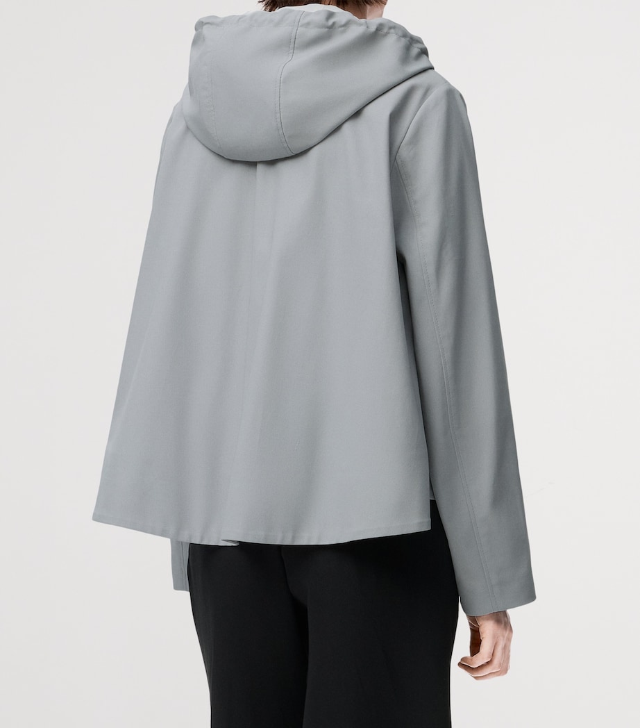 Trapeze Hooded Jacket LIGHT GREY Image 4