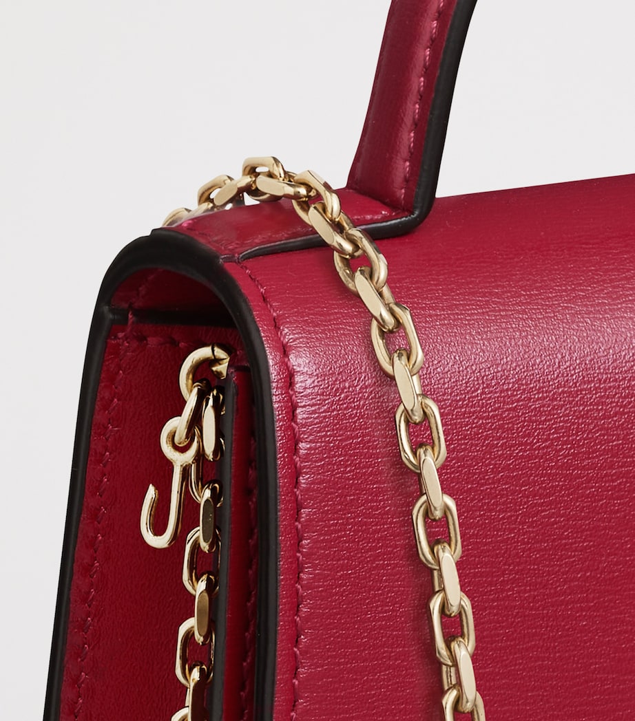 Cartier Micro Leather Panthère de Cartier Top-Handle Bag Cherry Red Image 6