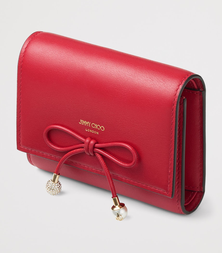 Leather Marinda Wallet RUBY RED/LIGHT GOLD Image 2