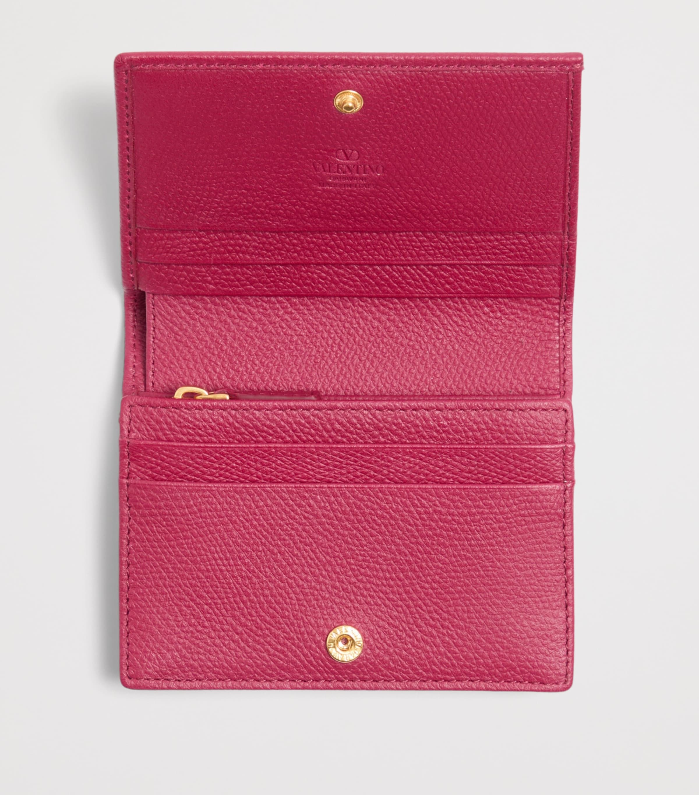 Valentino Garavani Leather French Flap Wallet Image 3