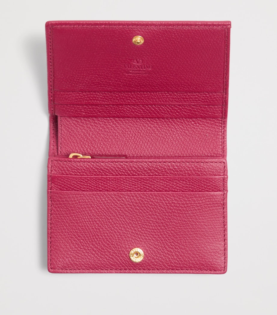 Valentino Garavani Leather French Flap Wallet Image 3