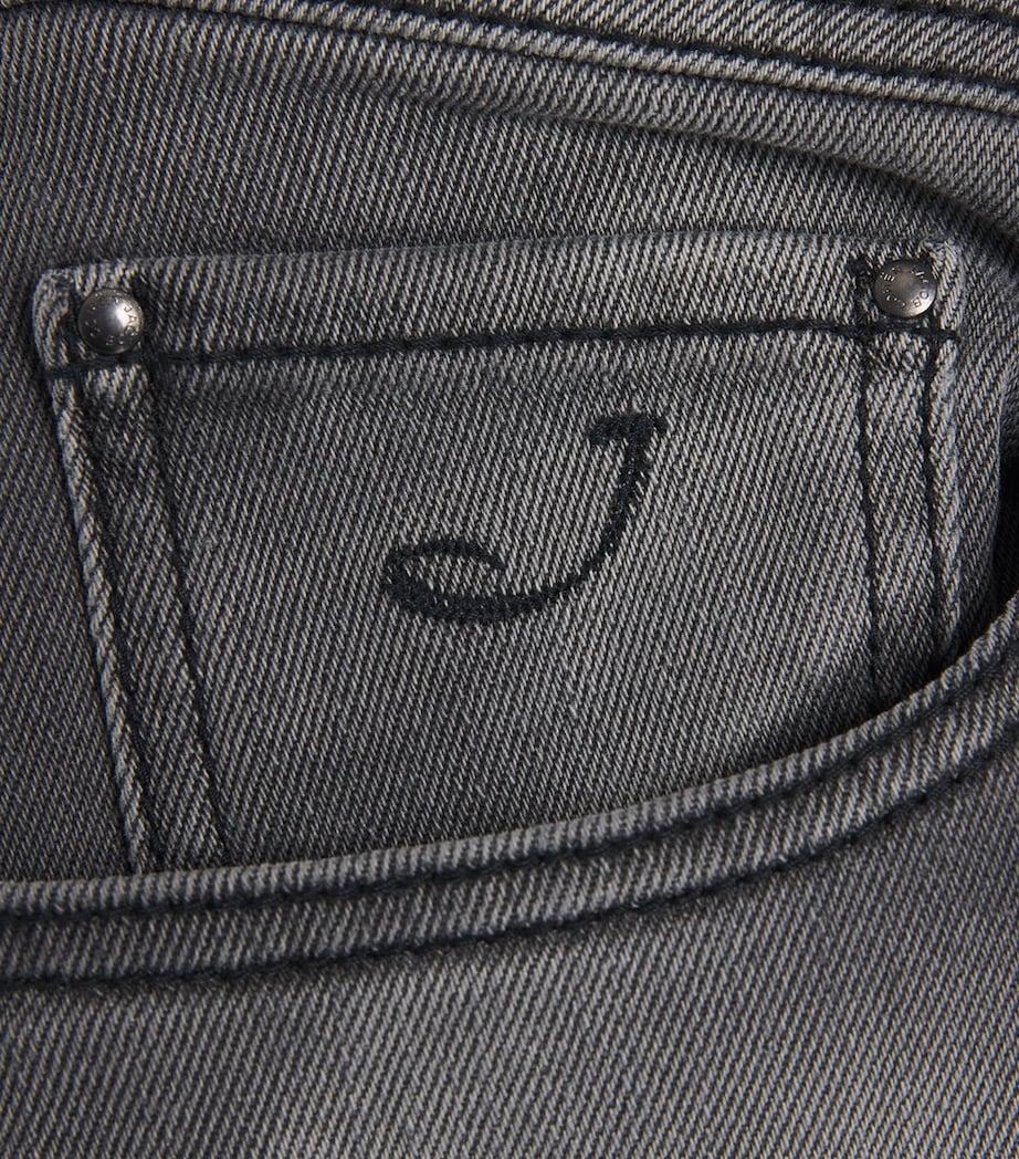 JACOB COHËN Mens Comfort-Stretch Faded Slim Jeans Image 6