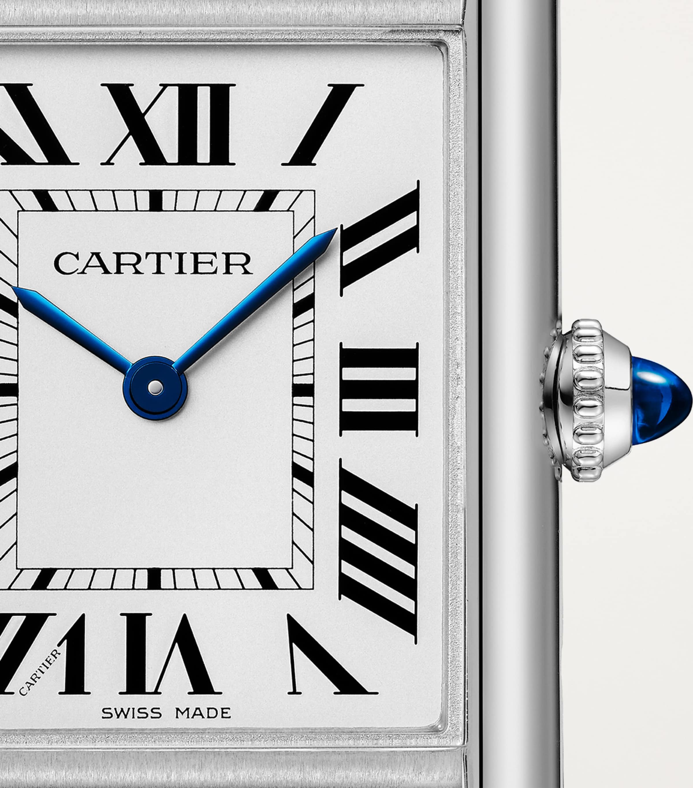 Cartier Large Stainless Steel Tank Must Watch 25.5mm Silver Image 5