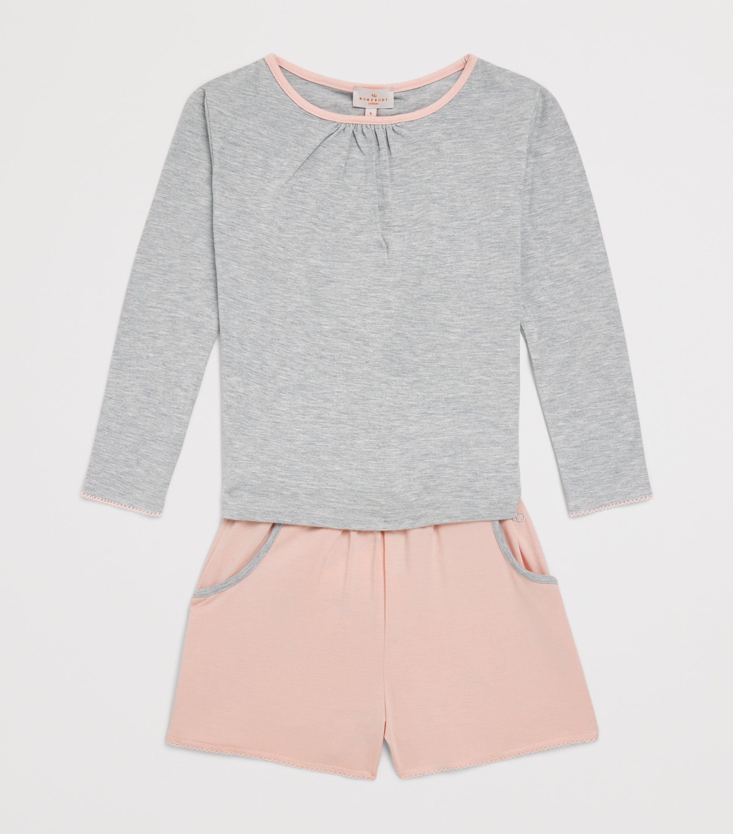 Homebody Kids Jersey Pyjama Shorts (4-16 Years) Pink Image 3