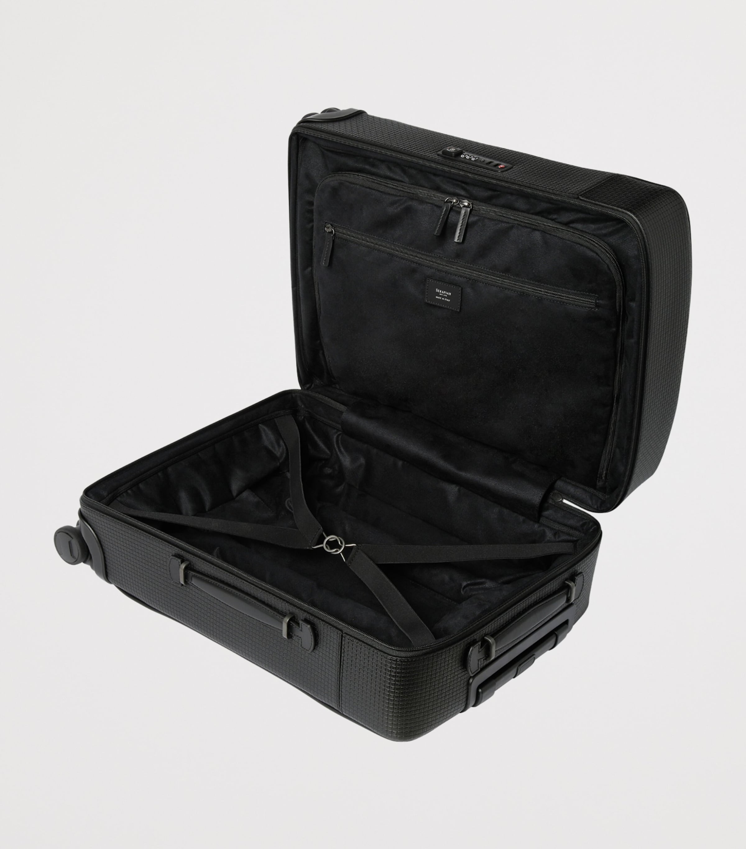 Serapian Stepan Carry-On Spinner Suitcase (55cm) Black Eclipse Image 2