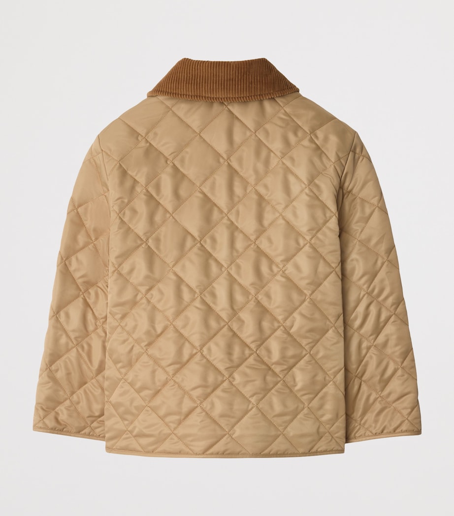 Corduroy-Collar Quilted Jacket (3-12 Years) SAND Image 2