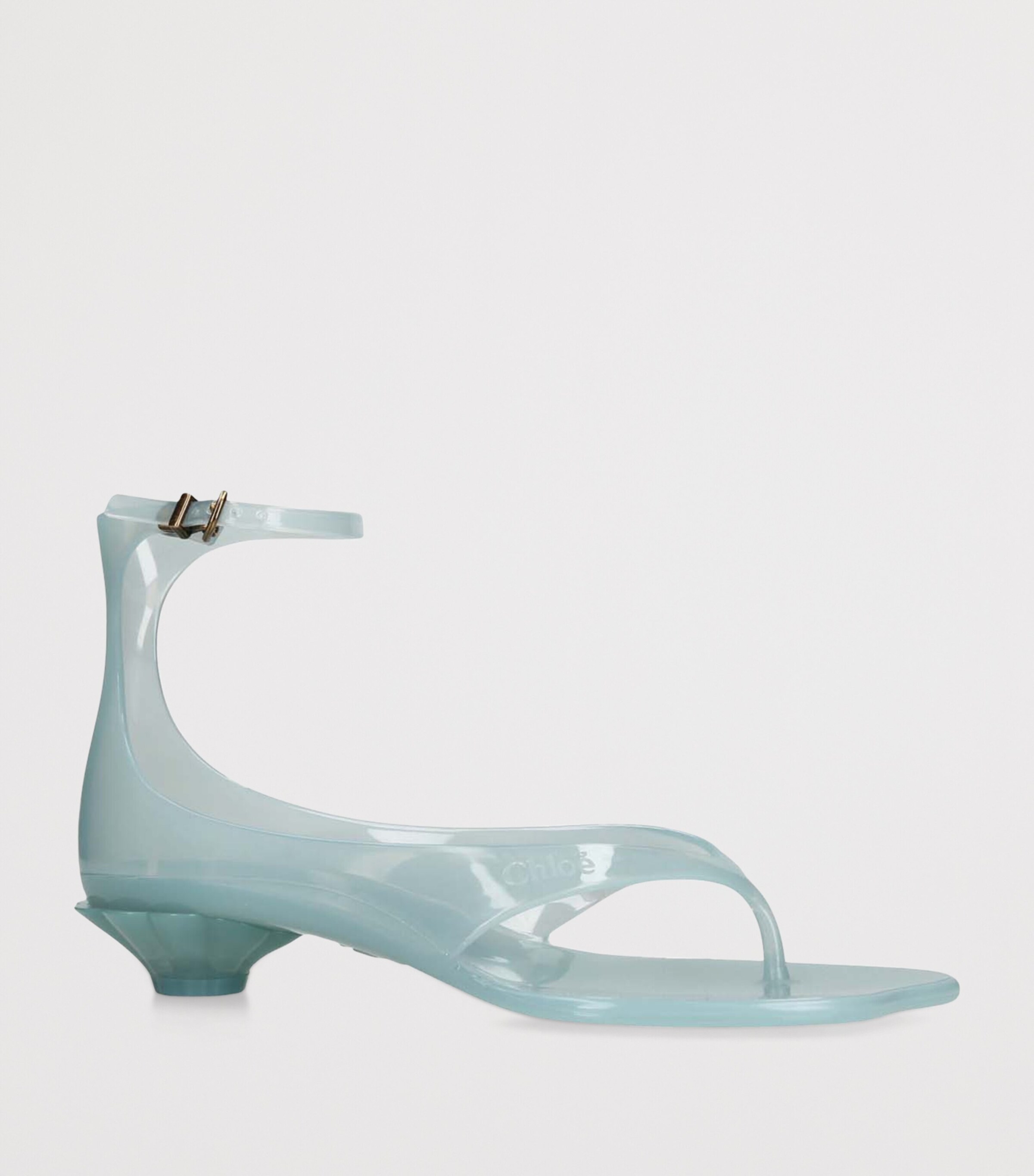Chloé Jelly Heeled Sandals 25 Teal Image 3