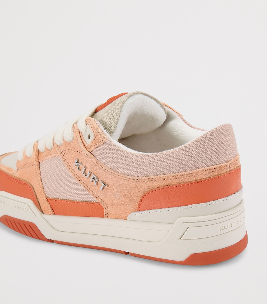 Kurt Geiger London Leather Hatton Sneakers Peach Image 3