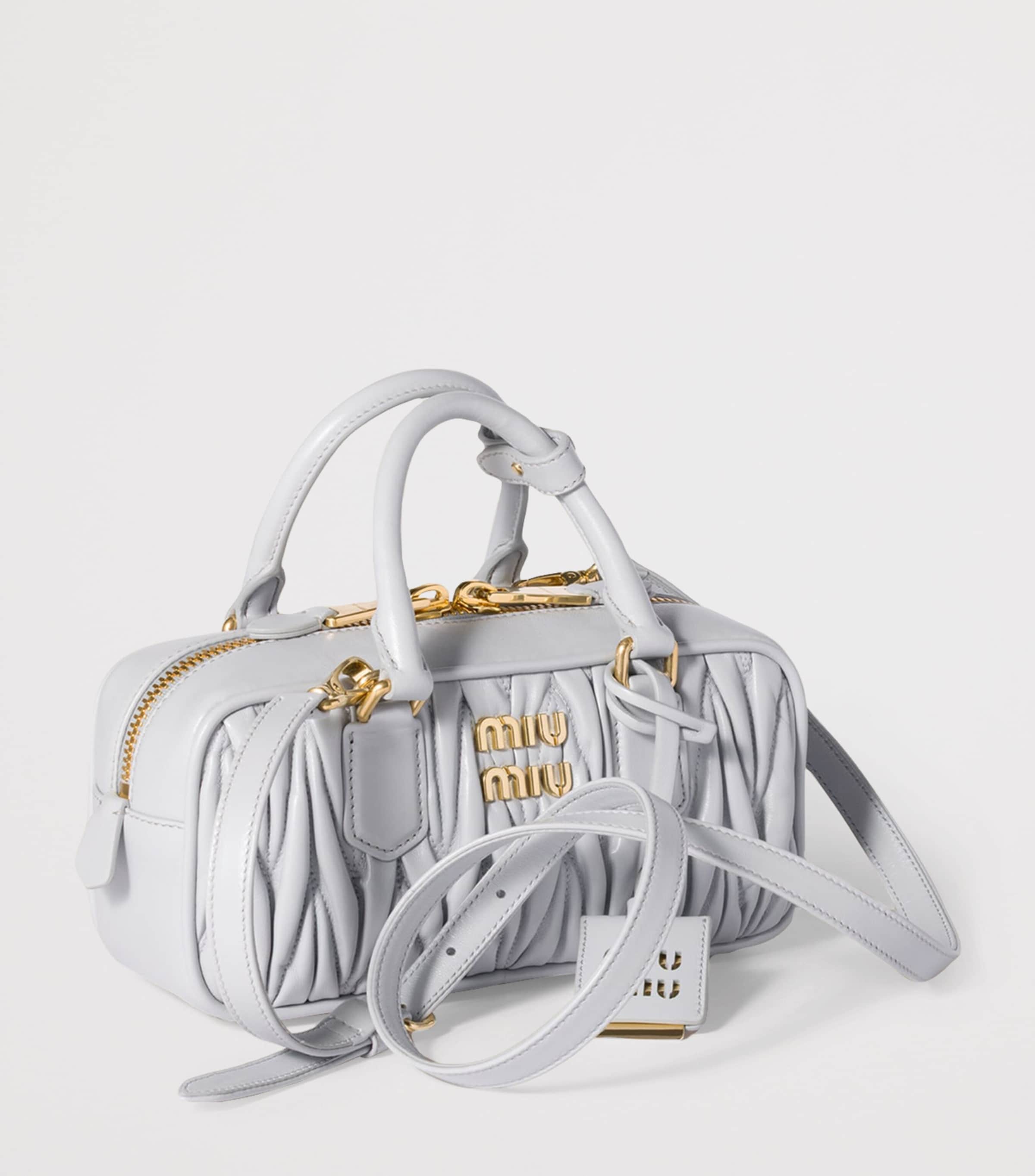 Nappa Leather Matelassé Arcadie Top-Handle Bag F0164 Image 2