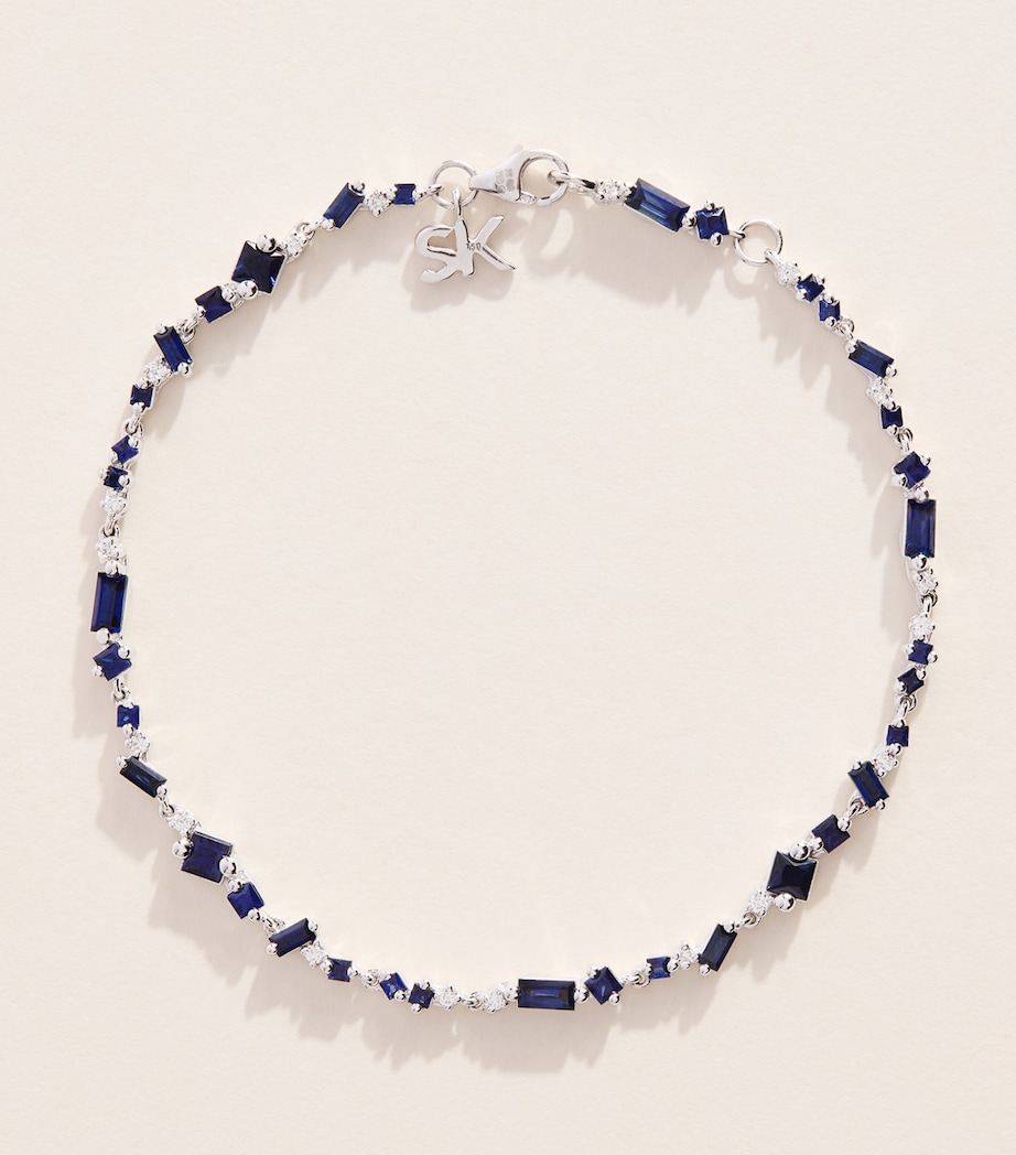 Suzanne Kalan White Gold, Diamond and Blue Sapphire La Fantaisie Bracelet Wg/db Image 1