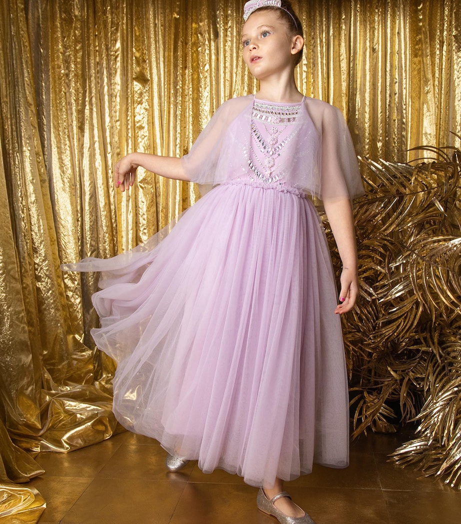 Tutu Du Monde Cotton Lina Dress (2-11 Years) Orchid Bloom Image 4